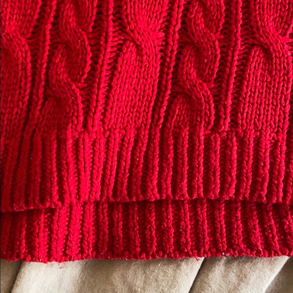 Red Abercrombie and Fitch Cropped Sweater - Picture 4 of 4